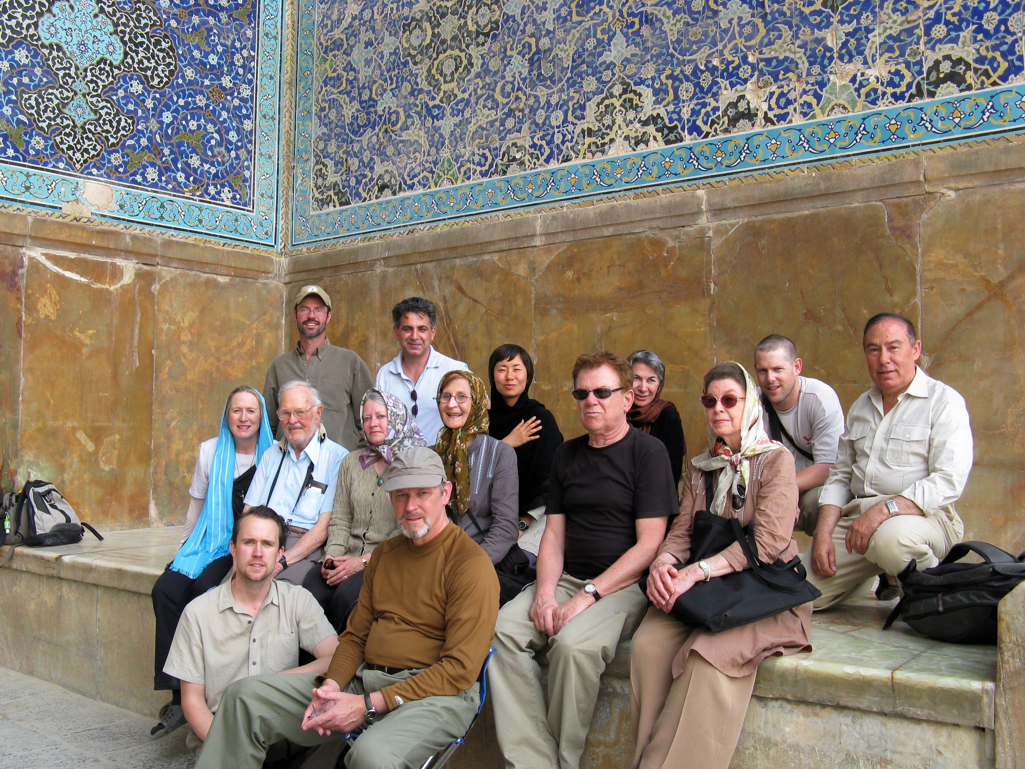 Patricia, Reed, Marshall and Dar in Esfahan, Iran, 2008